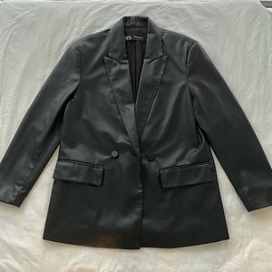 Zara Faux Leather Jacket, XS/S